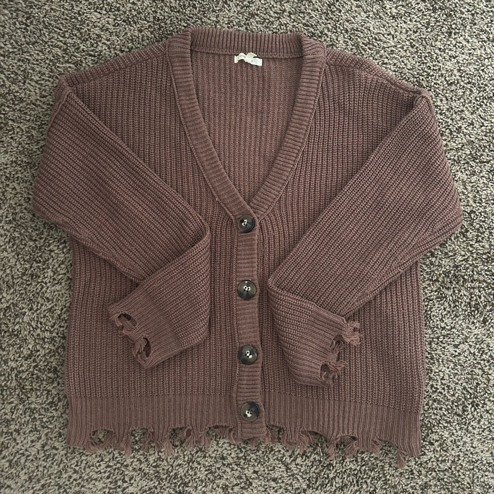 Mauve cardigan